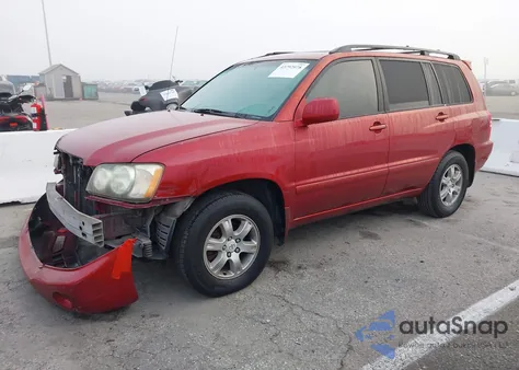 2001 Toyota Highlander V6 z USA, uszkodzony, nr VIN JTEGF21A010027230